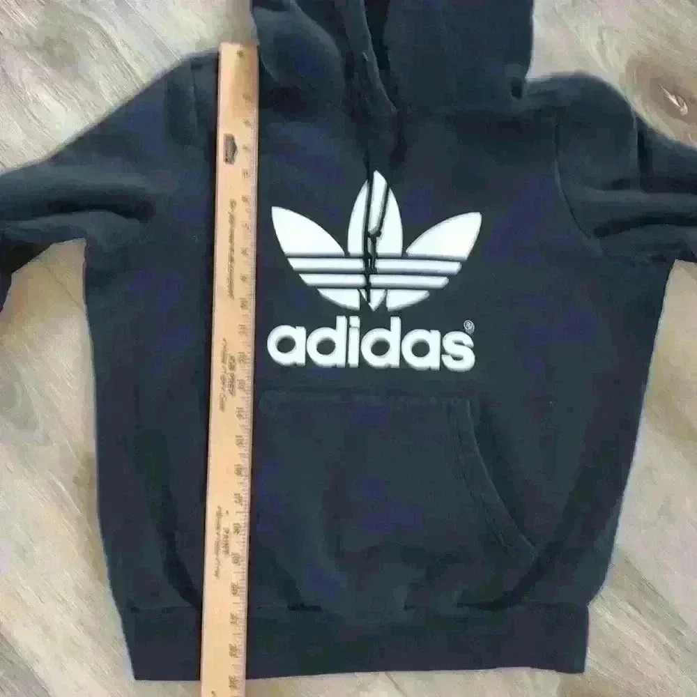Adidas hoodie, size medium black-and-white - Picture 4 of 7